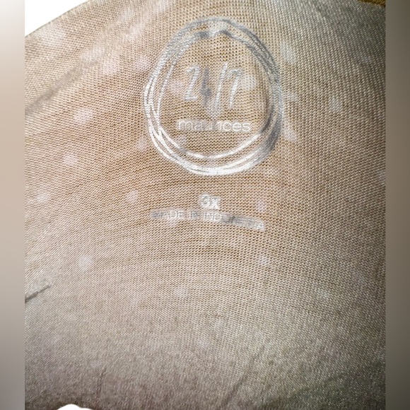 Maurice’s Size 3X Yellow/Gold Polka Dot 24/7 Tunic - Picture 4 of 7